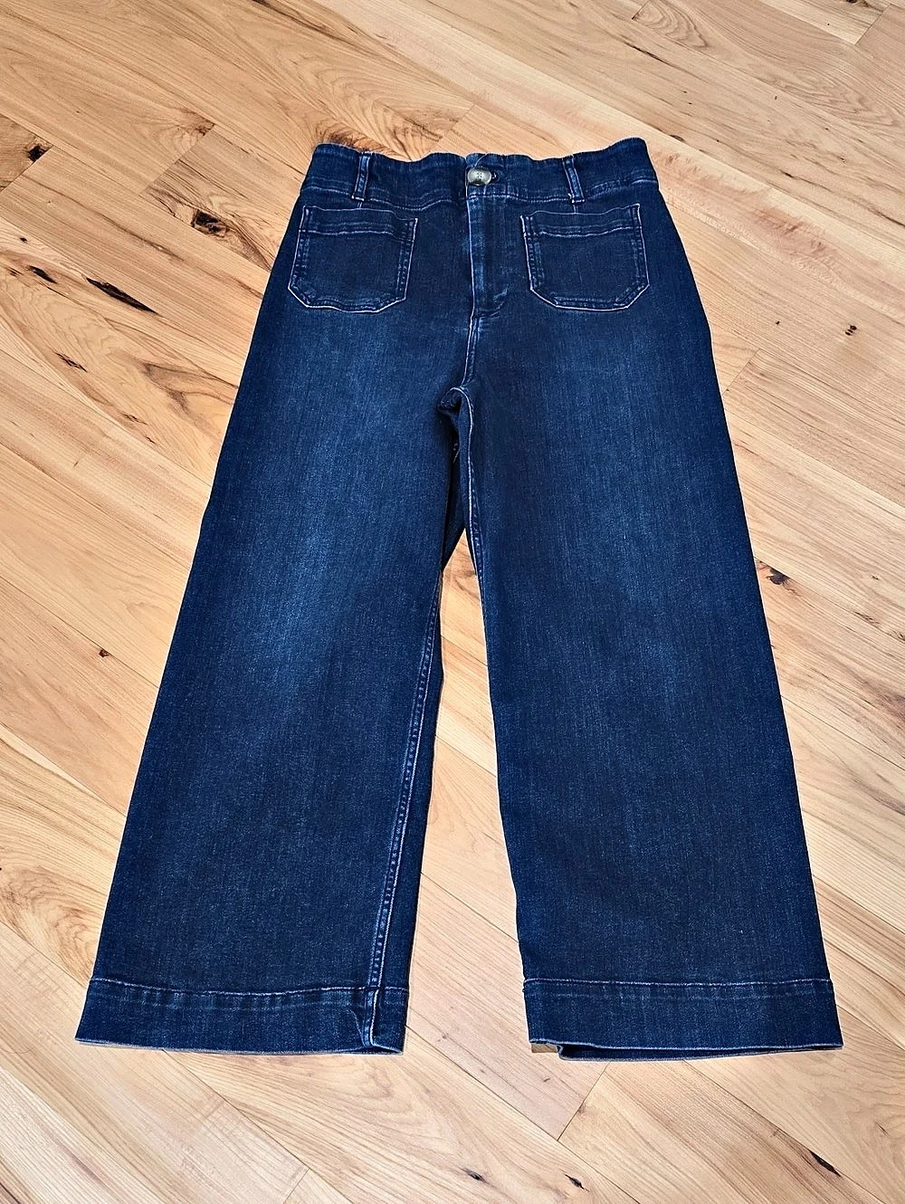 Anthropologie Pilcro Wide Leg Jeans in Blue Waist 29 Like New
